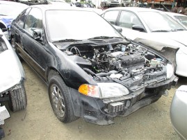 1993 HONDA CIVIC EX, CPE 1.6L 5SPEED, COLOR BLACK, STK A15215